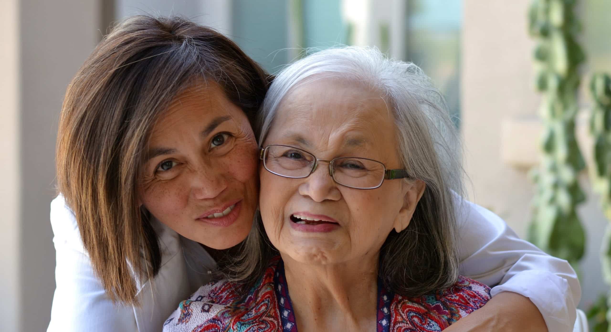 Mylene Richardson with Tessie Agana